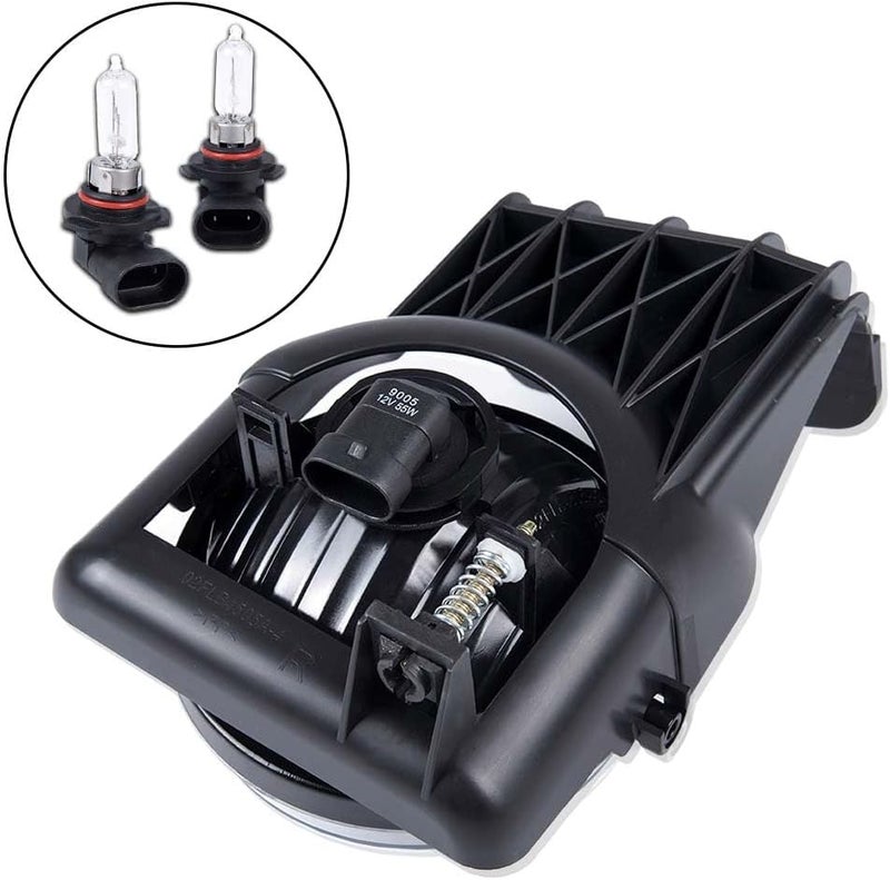 DOTCOM Bumper Fog Lights Driving Lamps Assembly Compatible with GMC Sierra 1500 2500 HD 3500 2003-2006/2007 Sierra Classic(Not fit for Denali|C3 Models),GM2592154, GM2593154 Pair Clear Lens - Image 5